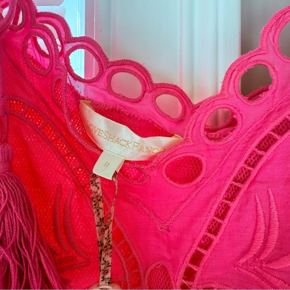 NWT LoveShackFancy Pink Biltmore Butterfly Embroidered Women's Top - Picture 7 of 11